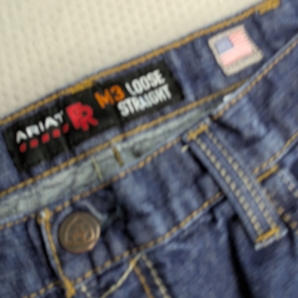 Ariat FR M3 Loose Fit Jeans 36x36 Straight Leg CAT2 Workwear Fire Resistant - Picture 6 of 14